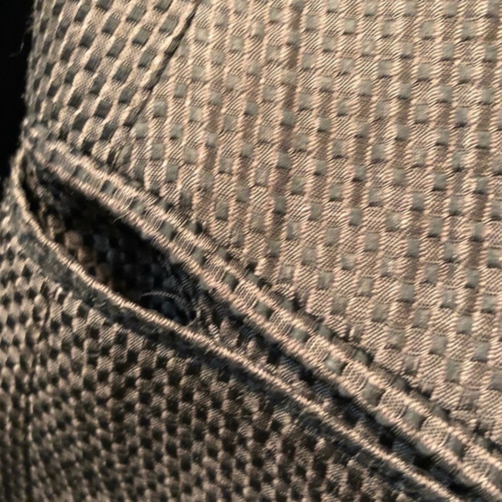 Armani Collezioni Dark Charcoal Textured Blazer - Picture 9 of 12